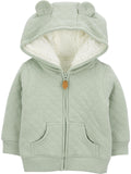Simple Joys by Carter's Baby Hooded Sweater Jacket with Sherpa Lining