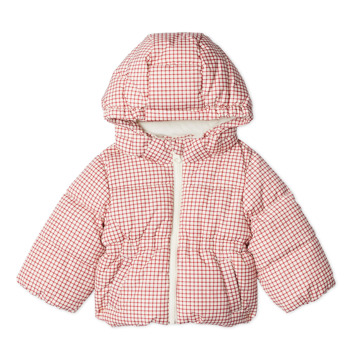 Amazon Essentials x Sofia Grainge Babies, Todders and Girls' Water-Repellent Hooded Puffer Jacket