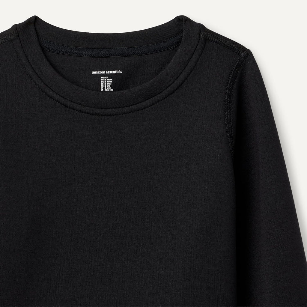 Amazon Essentials Girls' Active Relaxed-Fit Crewneck Pullover Sweatshirt