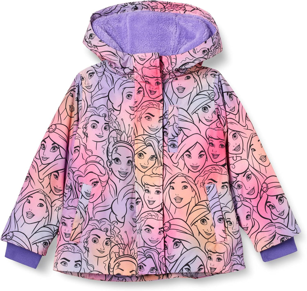Amazon Essentials Disney | Marvel | Star Wars | Frozen | Princess Girls and Toddlers' Warm Puffer Jacket Coat