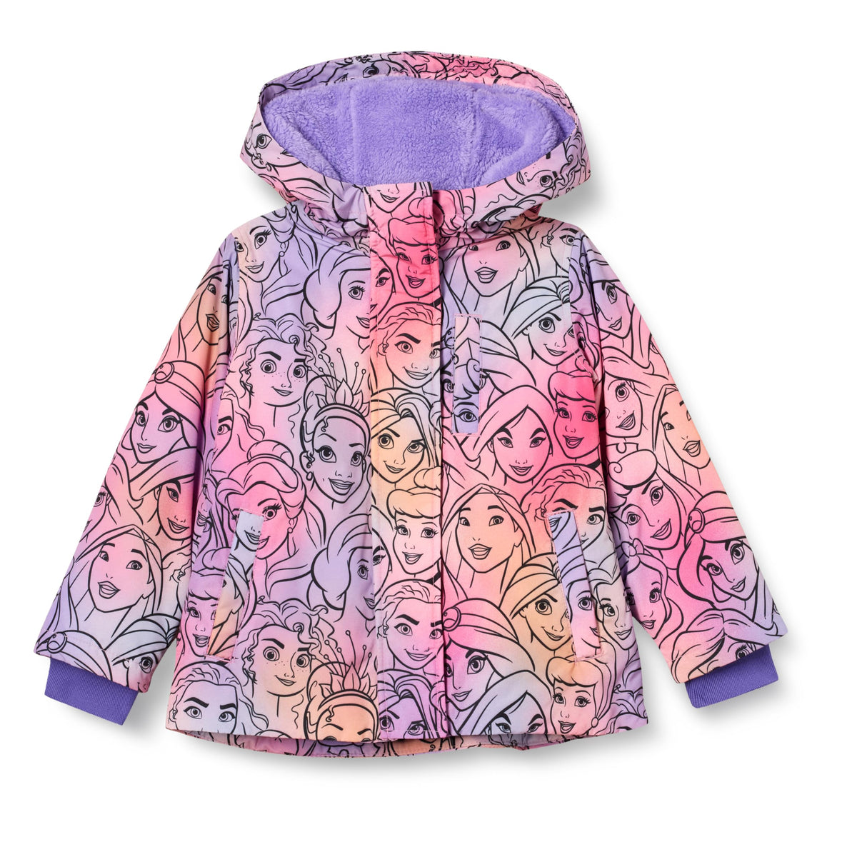 Amazon Essentials Disney | Marvel | Star Wars | Frozen | Princess Girls and Toddlers' Warm Puffer Jacket Coat