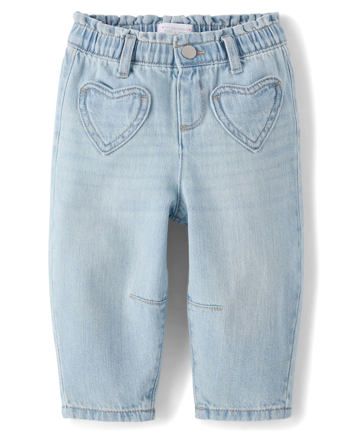 The Children's Place Baby Girls' and Toddler Barrel Leg Jeans