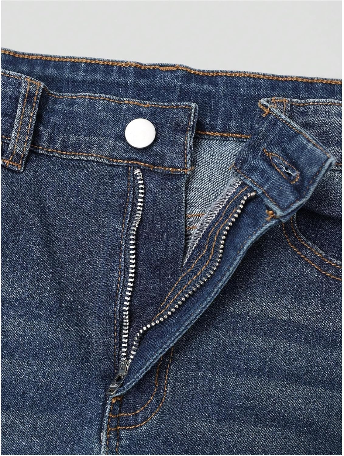 GORGLITTER Girl's Flare Jeans High Waisted Bell Bottom Denim Pants