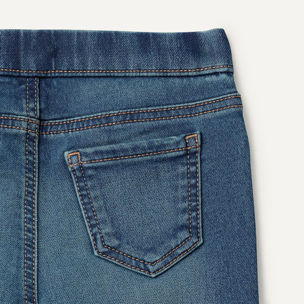 Amazon Essentials Girls and Toddlers' Skinny Mid Rise Soft Stretch Denim Jegging