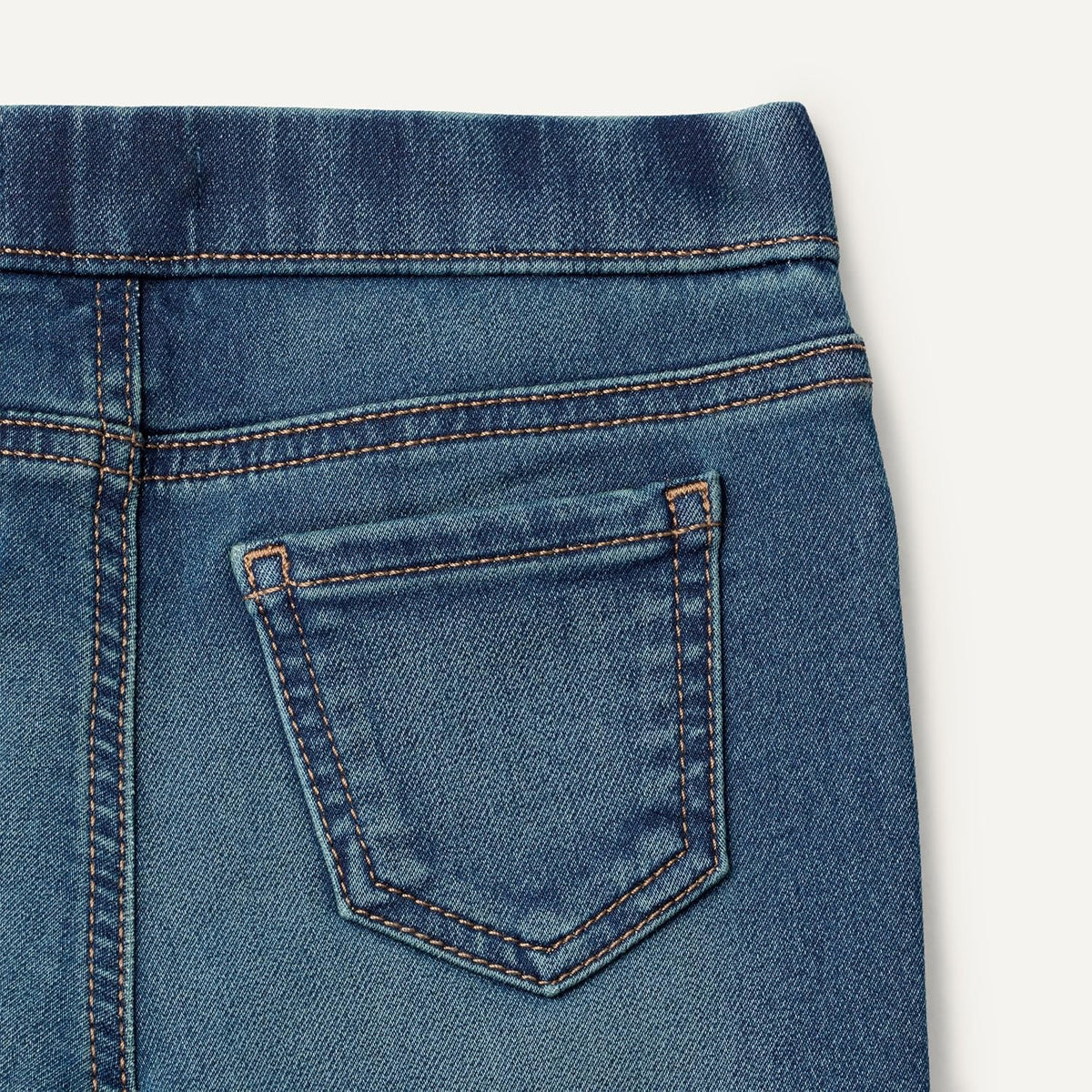 Amazon Essentials Girls and Toddlers' Skinny Mid Rise Soft Stretch Denim Jegging